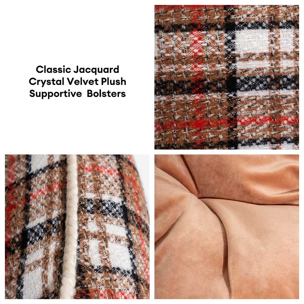 Classical Retro Plaid Removable Bolster Calming Do