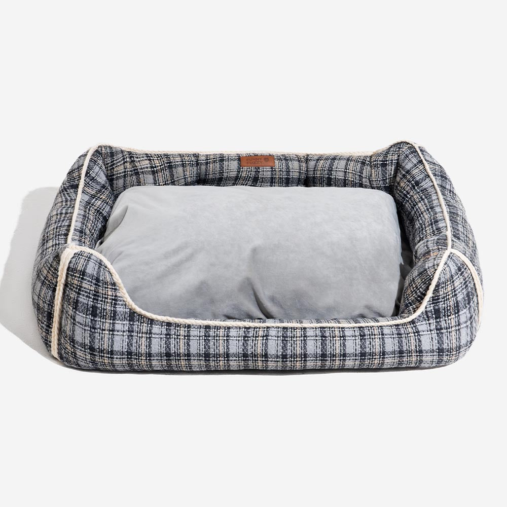 Classical Retro Plaid Removable Bolster Calming Do