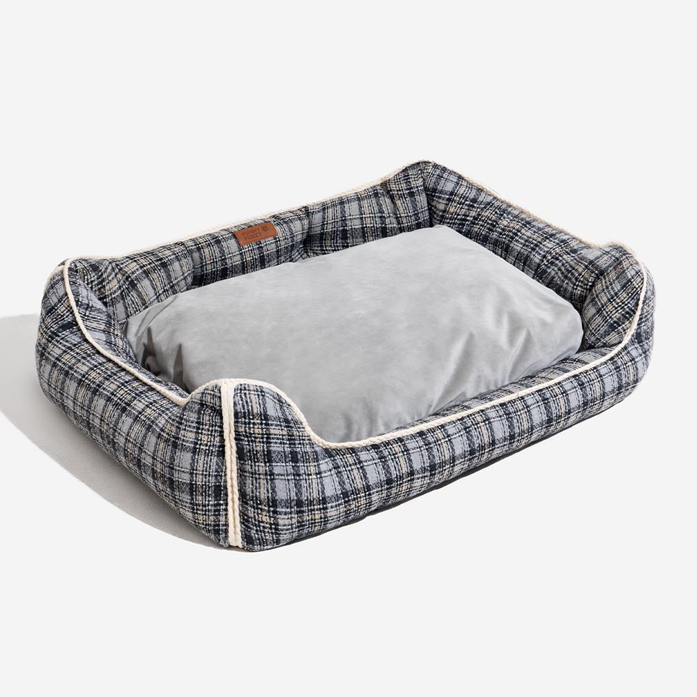 Classical Retro Plaid Removable Bolster Calming Do