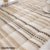 Cozy Chenille Striped Plush Sofa Protector Pet Mat