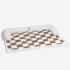 Cream Square Plaid Cozy Dog Mat Furniture Protecto