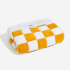 Cream Square Plaid Cozy Dog Mat Furniture Protecto