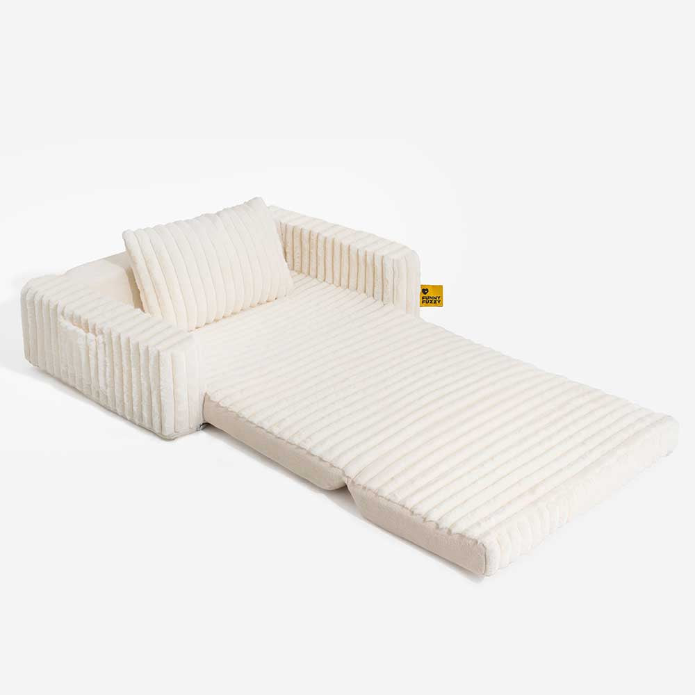 Creamy Fluffy Orthopedic Human-Dog Bolster Bed - E