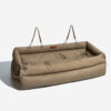 Large Deluxe Faux Leather Dog Car Seat Booster Bed