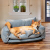 Denim Patchwork Style Pet Double Layer Sofa Dog So