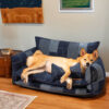 Denim Patchwork Style Pet Double Layer Sofa Dog So
