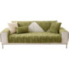 Elegant Grey Textured Non-Slip Thick Plush Couch C