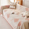 Classic Geometric Pattern Chenille Throw Couch Cov
