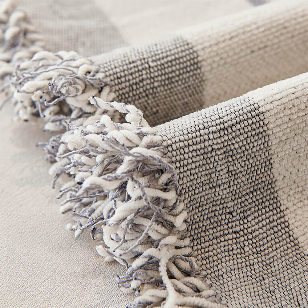 Classic Geometric Pattern Chenille Throw Couch Cov
