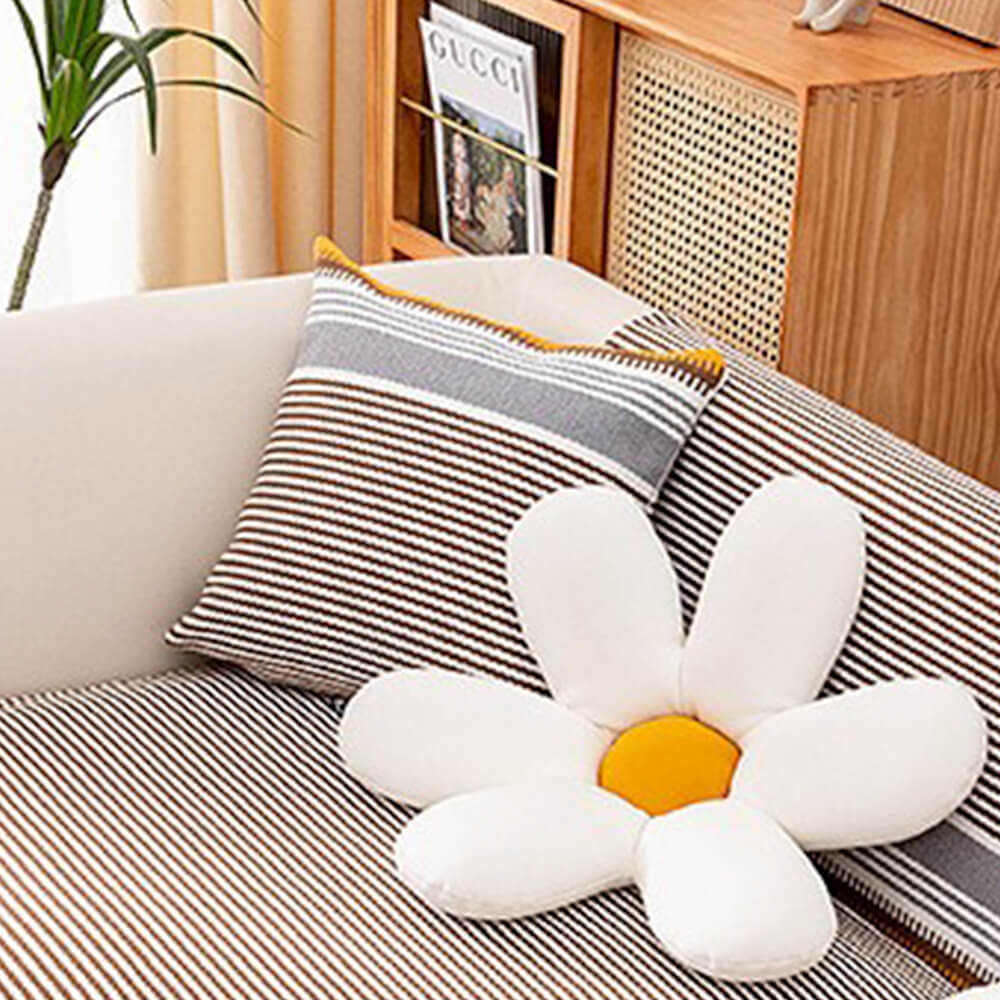 Classic Natural Cotton Linen Breathable Couch Cove