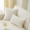Classic Striped Square Plush Couch Cover