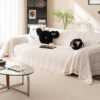 Decorative Stripe Tassel Chenille Throw Couch Cove