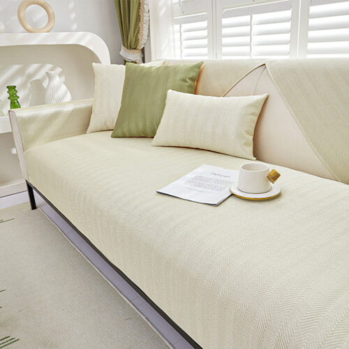 Herringbone Ice Silk Cooling Breathable Sofa Prote