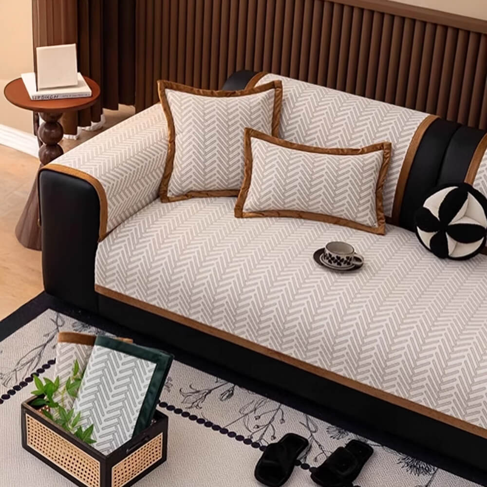 Modern Chic Herringbone Chenille Anti-scratch Non-