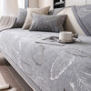 Premium Leaf Texture Chenille Non-Slip Anti-Scratc