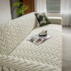 Textured Wheat Ear Pattern Jacquard Fleece Magic C