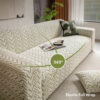 Textured Wheat Ear Pattern Jacquard Fleece Magic C