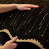 Trendy Chenille Anti-Scratch Elegant Wavy Shaped C