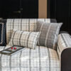 Elegant Checkered Jacquard Chenille All-Season Sof