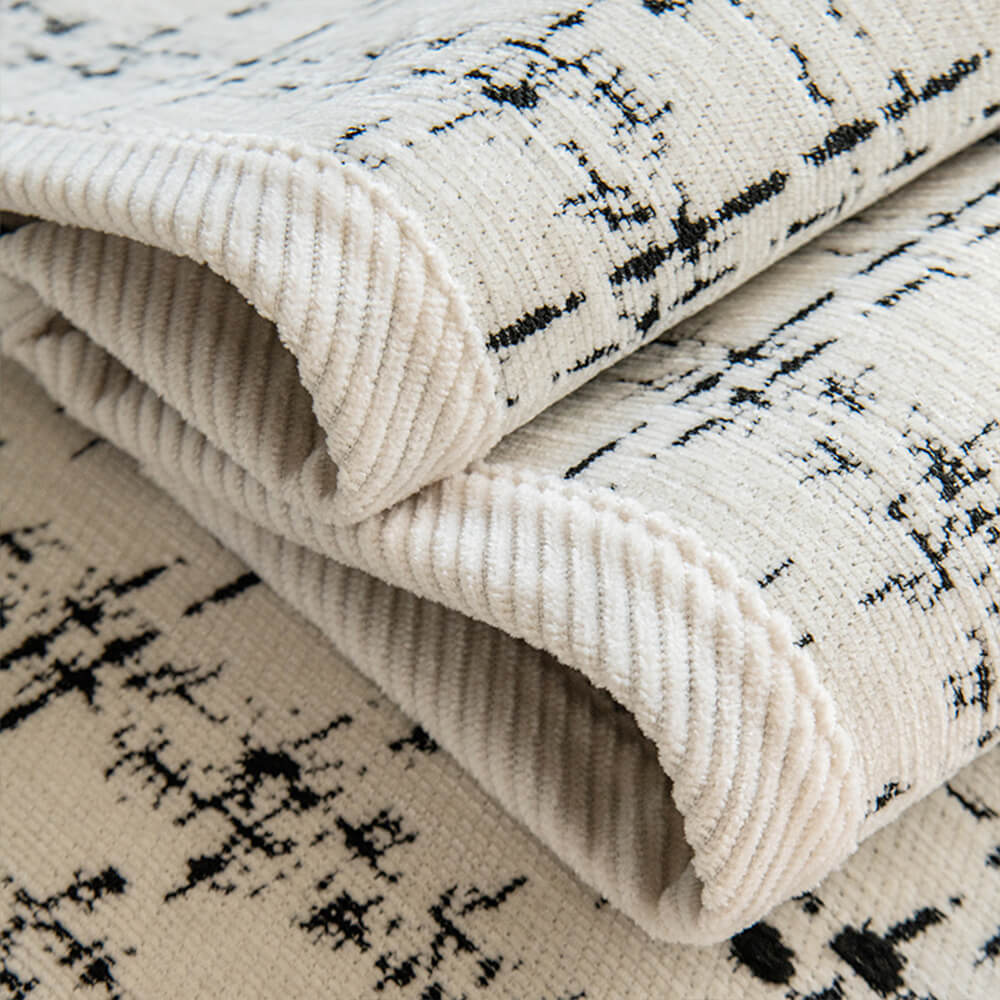 Elegant Checkered Jacquard Chenille All-Season Sof