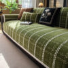 Elegant Checkered Jacquard Chenille All-Season Sof