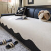 Water-repellent Teddy Fleece Non-Slip Straight Cou