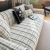 Elegant Checkered Jacquard Chenille All-Season Sof