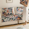 All-Season Cooling Pastoral Floral Couch Cover