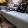 Chenille Anti-Slip Cat-Scratch Resistant Wavy Text