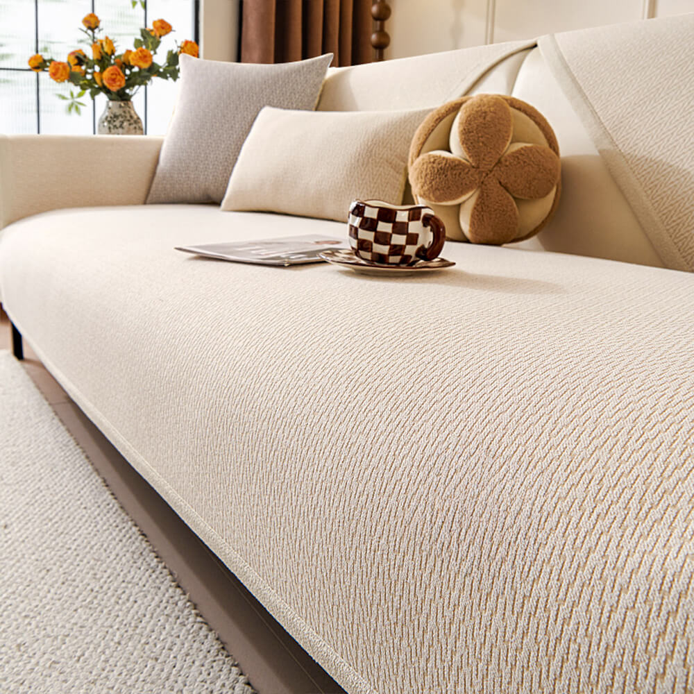 Chenille Minimalist Anti-Slip Fabric with Cat Scra