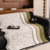 Soft Thickened Plush Couch Cover with Irregular Wa