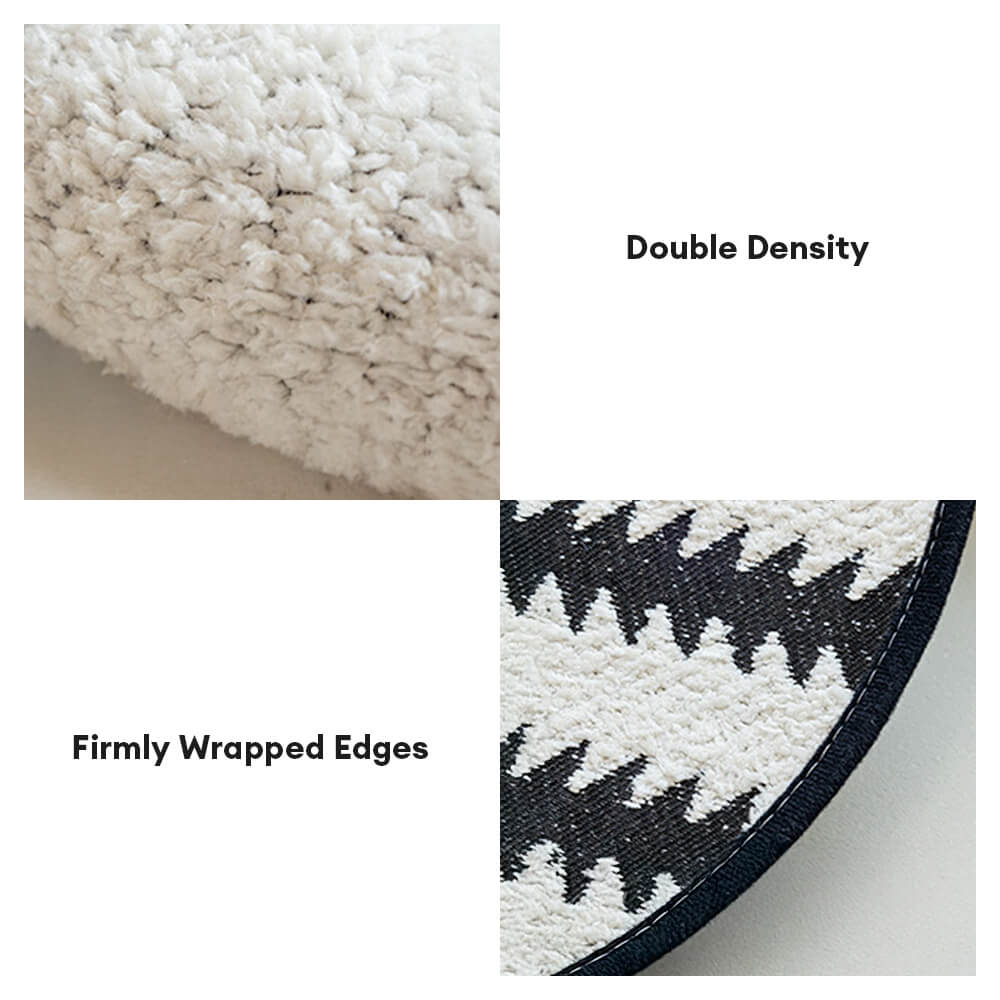 Modern Chevron Stripes Chenille Couch Cover with W