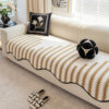 Modern Chevron Stripes Chenille Couch Cover with W
