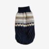 Fair Isle Pattern Knitted Linen Dog Sweater with C