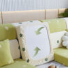 Floral Embroidered Fleece Sofa Anti-Scratch Stretc