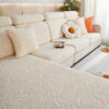 Floral Velvet Stretch Full Wrap Sofa Protector Cou