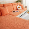 Floral Velvet Stretch Full Wrap Sofa Protector Cou