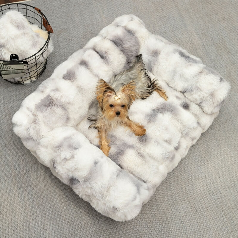 Fluffy Plush Thickened Cozy Pet Calming Bed Dog Ca