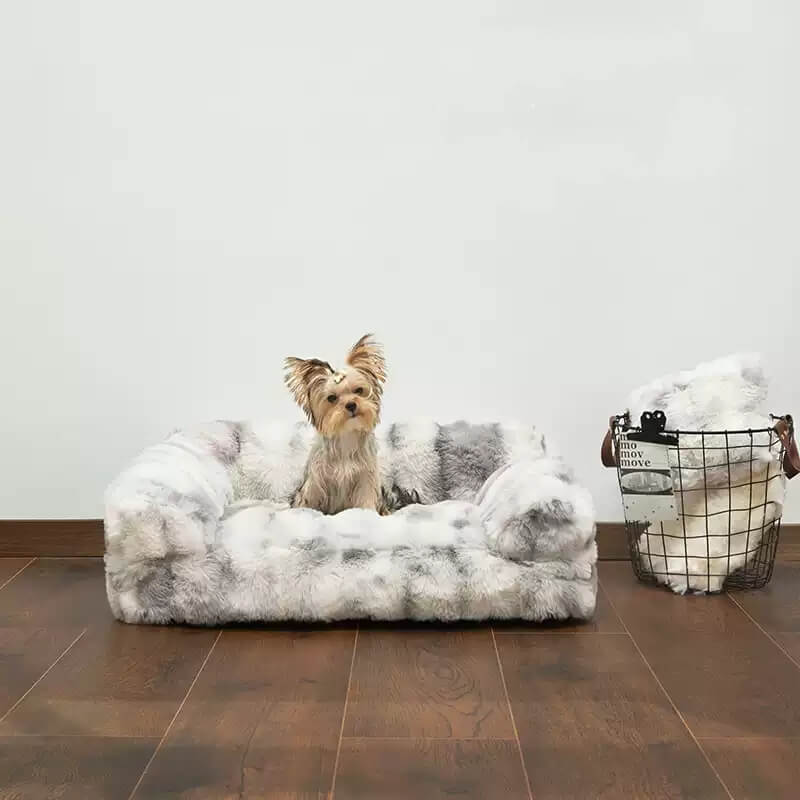 Fluffy Plush Thickened Cozy Pet Calming Bed Dog Ca