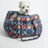 Travel Safety Bolster Vintage Denim Patchwork Dog 