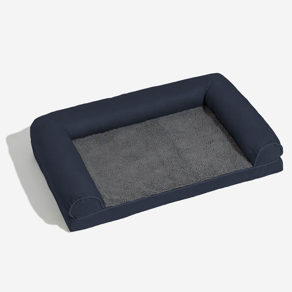 Faux Fleece & Suede Full Support Orthopedic Dog Be