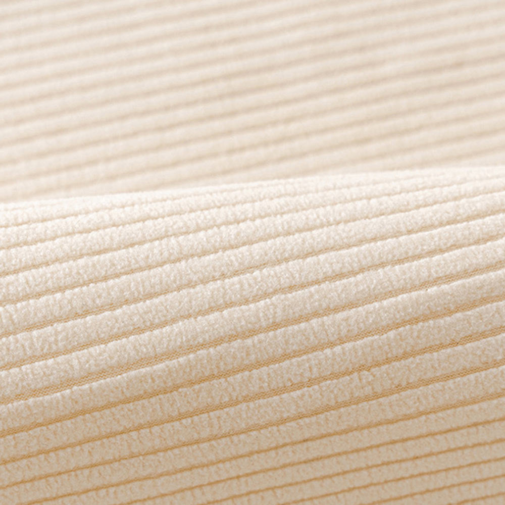 Modern Cream Vertical Stripes Fleece Couch Cover f