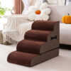 Adjustable Non-Slip Washable Soft Dog Stairs with 
