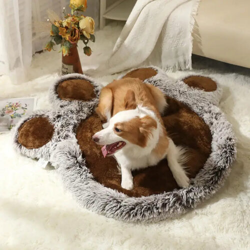 Bear Paw Plush Fluffy Comfortable Large Space Pet 