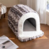 Cave-Style Warm Deep Sleeping Snug Cat Cave Dog Ho
