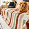 Colorful Color-Blocked Anti-Scratch Plush Sofa Pro