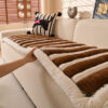 Comfort Plush Thickened Striped Non-Slip Couch Cov