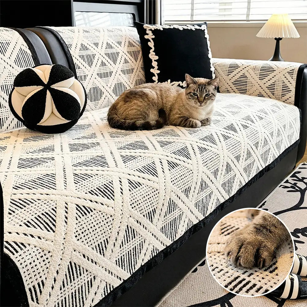 Creative Plaid Pattern Anti-Cat Scratch And Non-Sl
