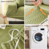 Elegant Herringbone Cream Aesthetic Stretch Magic 