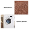 Embossed Geometric Pattern Soft Plush Quilted Non-
